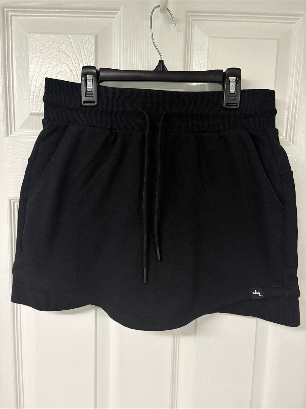 Joy Lab NWOT Women's Black Drawstring Cotton Skort with Pockets size SM